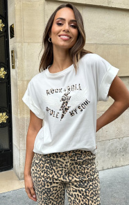 Jurkjes Leopard Rock & Roll Top Hellen