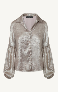 Jurkjes Ruffle Mouwen Blouse Dee Goud