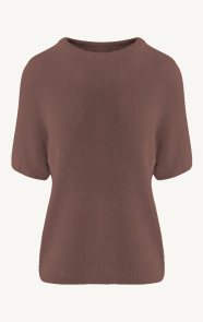 Jurkjes Soft Sweater Korte Mouw Evi Chocolade