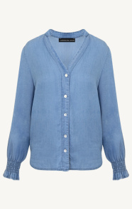 Jurkjes Blouse met Pofmouwen Mylena Light Denim