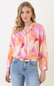 Jurkjes Casual Viscose Blouse Meike Multicolor