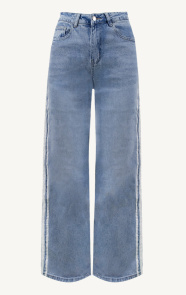 Jurkjes Denim Bies Wide Leg Jeans Pien Blue