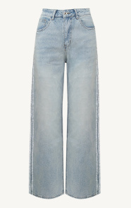 Jurkjes Denim Bies Wide Leg Jeans Pien Light Blue