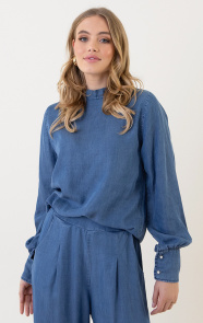 Jurkjes Denim Blouse Long Sleeve Jolene