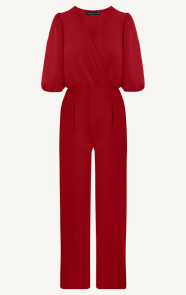 Jurkjes Dubai Jumpsuit V-Hals Elsa Bordeaux