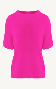 Jurkjes Soft Sweater Korte Mouw Evi Neon Roze