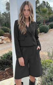 Jurkjes Korte V-hals Blazer Zwart