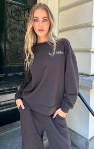 Jurkjes Comfy Oversized Sweater Atelier Choco