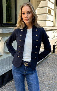 Jurkjes Front Button Jacket Navy