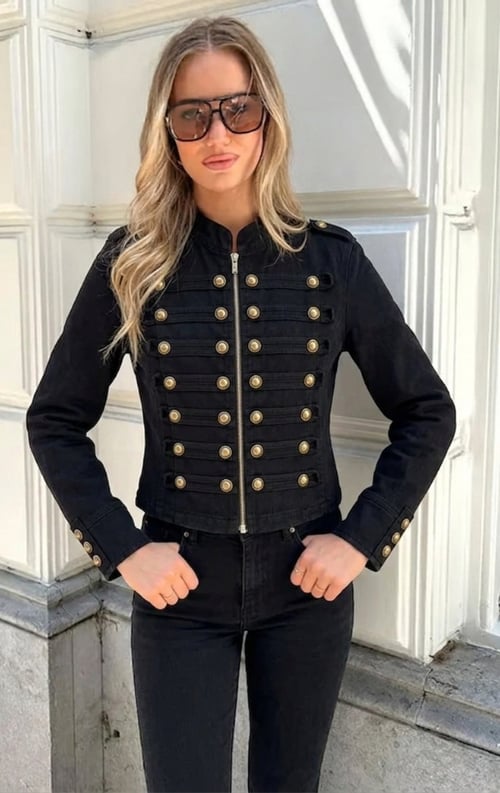 Jurkjes Statement Button Jacket Zwart