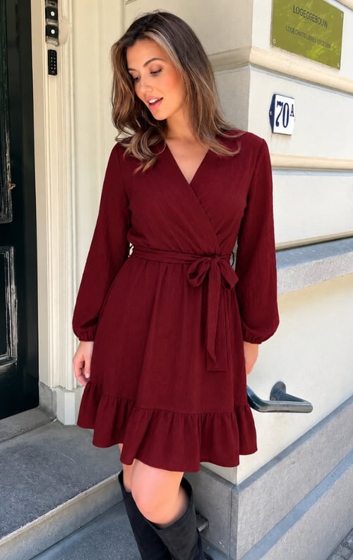 Jurkjes Jurk Tabitha Burgundy