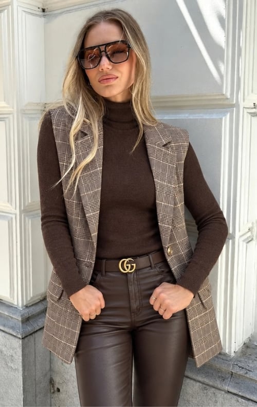 Jurkjes Blazer Gilet Sally Checked